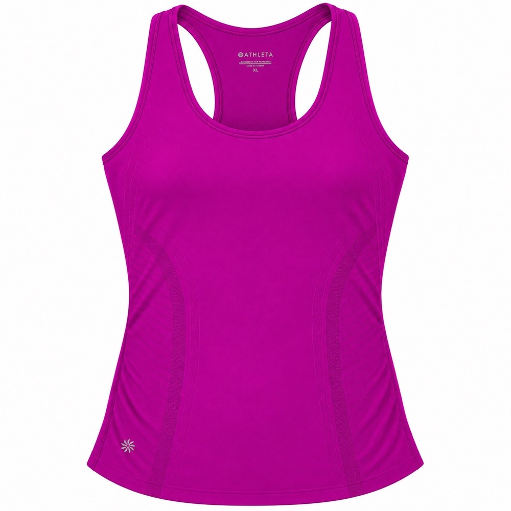 Athleta Womens Magenta Purple Seamless Racerback Tank Top XS 150988-13
